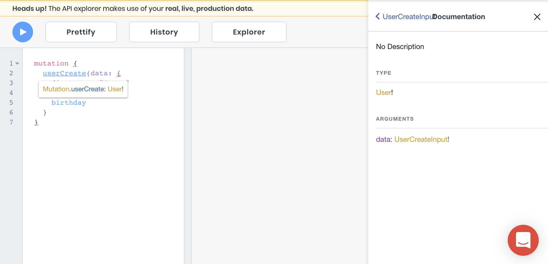 Opening the documentation using keyboard shortcut