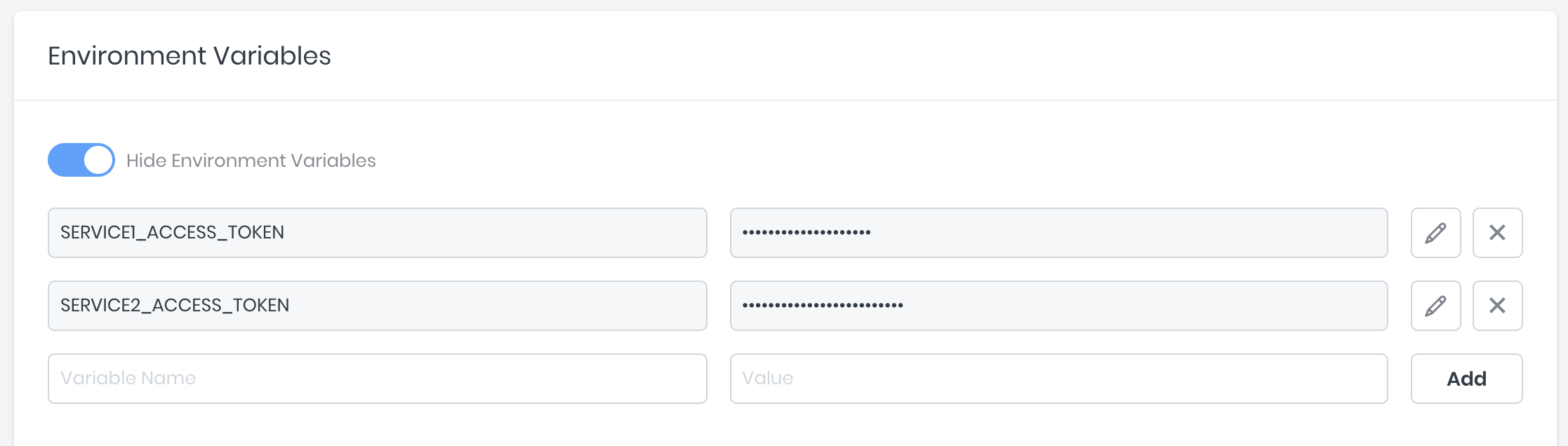 Setting up custom variables