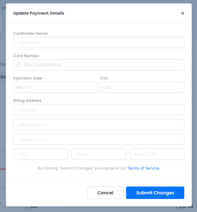 Payment Details