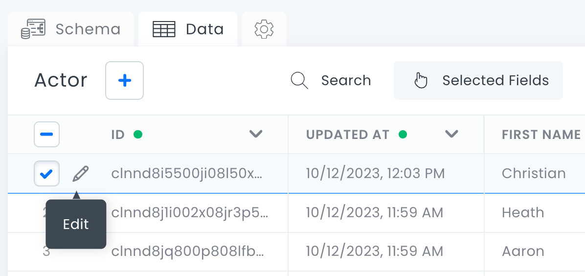 Edit button in Data Viewer